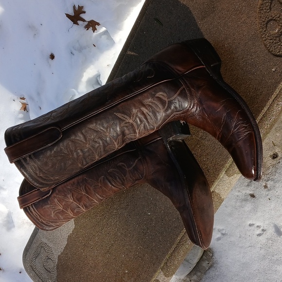 Old Gringo BootsOld Gringo Brown Round Toe Boots sz 9B - Picture 5 of 12
